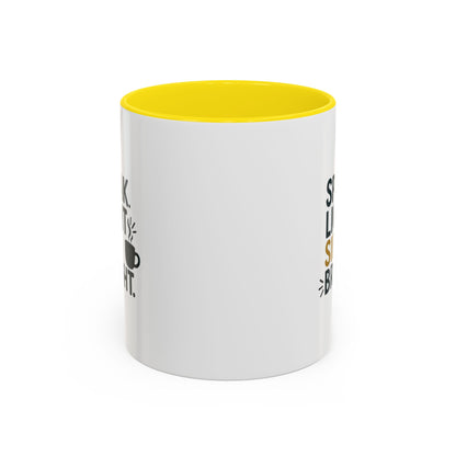 Accent Coffee Mug: Speak Light Sip Bright, Motivational Drinkware, Gift for Coffee Lovers, Inspirational Mug, Home and Office Decor
