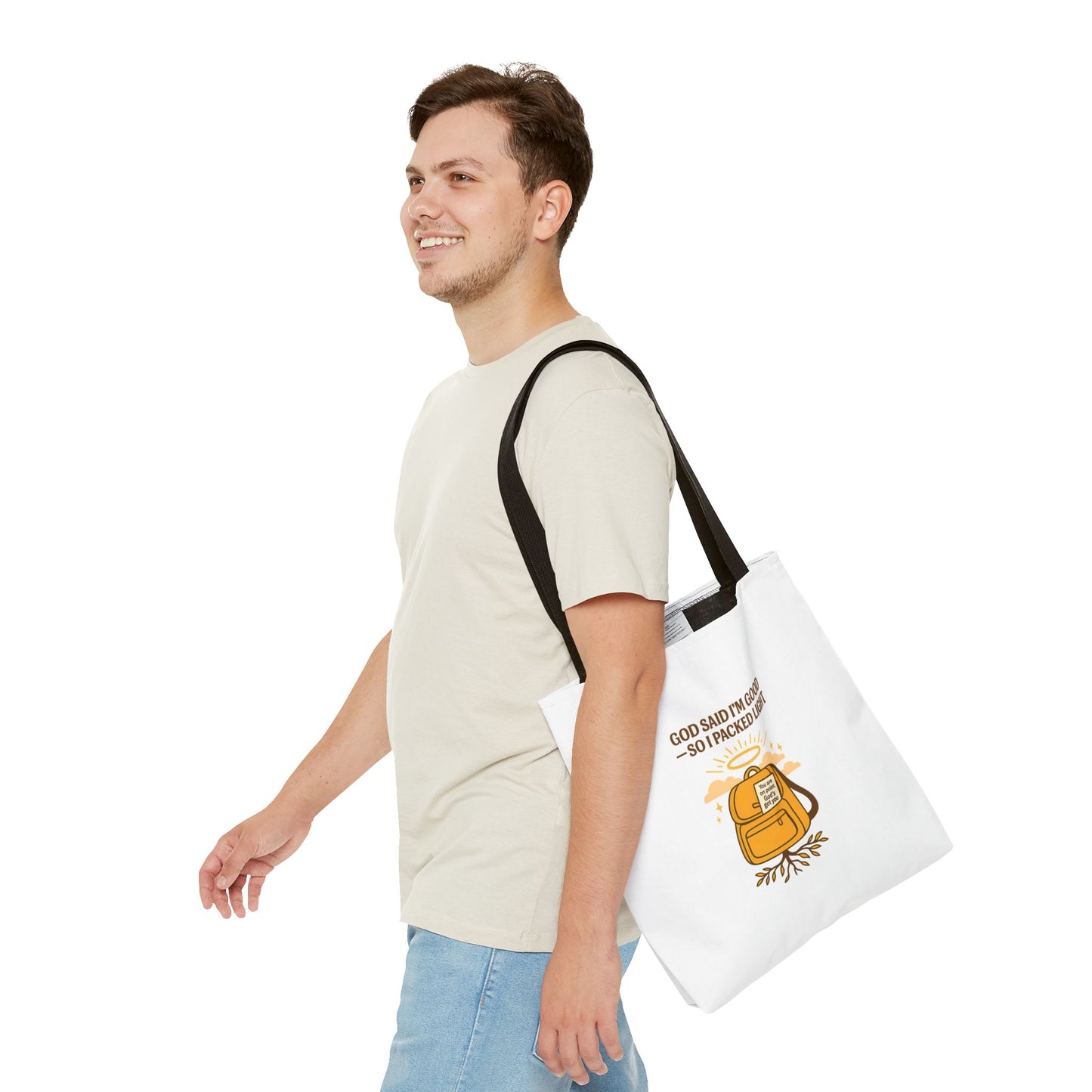 Inspirational Tote Bag - 'God Said I'm Good' Quote, Motivational Gift, Reusable Shopping Bag, Eco-Friendly Accessory, Everyday Use