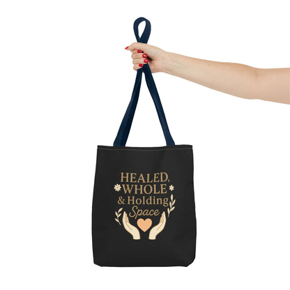 Spiritual Healing Tote Bag, Eco-Friendly Shopping Bag, Inspirational Gift, Reusable Market Tote, Mindfulness Carrier