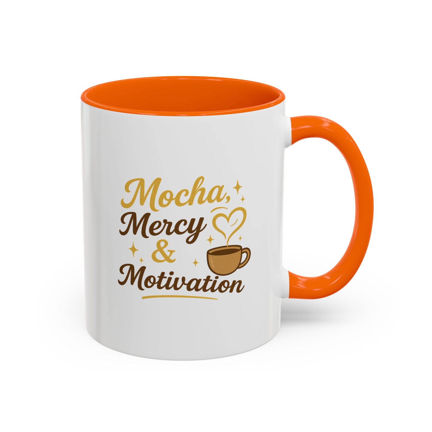 Mocha Mercy & Motivation Coffee Mug, Inspirational Coffee Cup, Gift for Coffee Lovers, Motivational Mug, Birthday Present