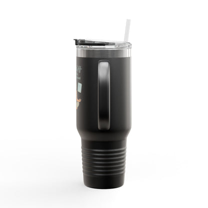 Spiritual Themed Insulated Travel Mug | 40oz | Mindfulness | Hot & Cold Drink | Meditation | Fitness | Gift for Yogis