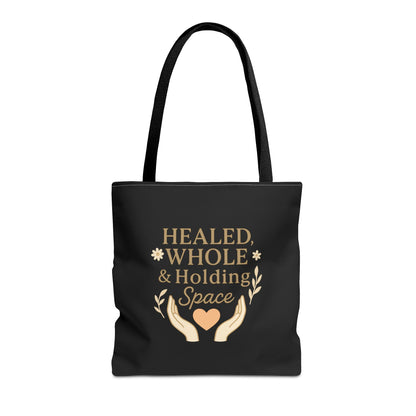 Spiritual Healing Tote Bag, Eco-Friendly Shopping Bag, Inspirational Gift, Reusable Market Tote, Mindfulness Carrier