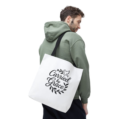 Carried by Grace Faith Tote Bag