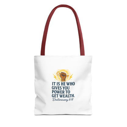 Affirmation Art Bible Verse Tote Bag
