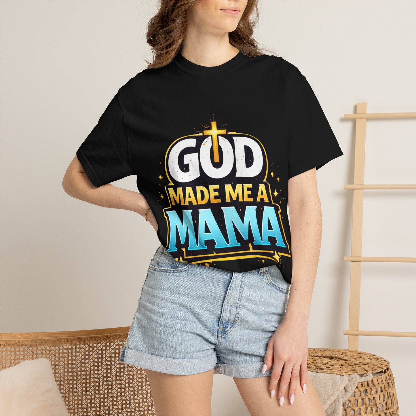God Made Me A Mama Faith-Based Unisex Tee