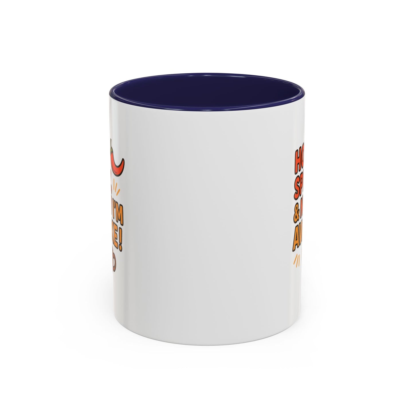 Funny Coffee Mug: "Hot, Spicy, & Now I'm Awake!" - Perfect Gift for Coffee Lovers, Mugs for Friends, Humorous Kitchen Decor, Novelty Mug