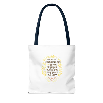 Prosperity Bible Verse Tote Bag
