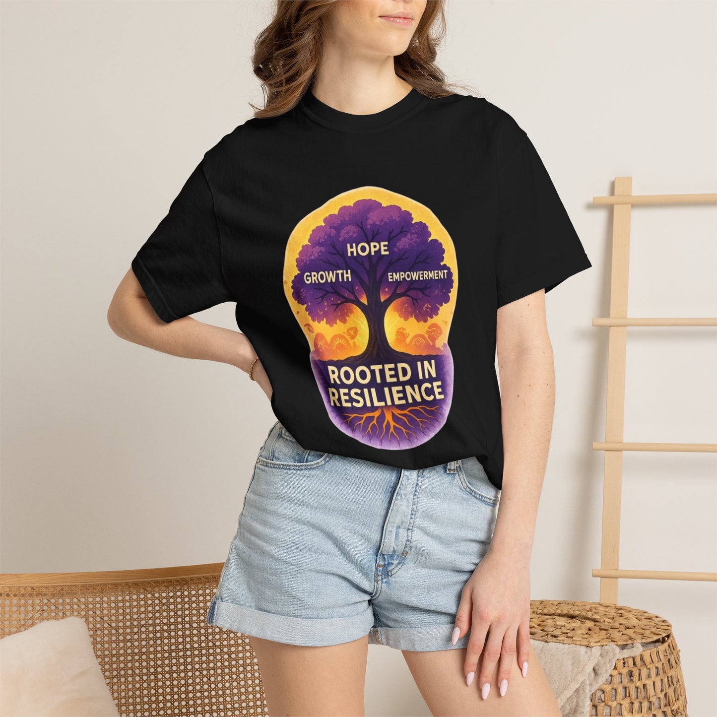 Rooted in Resilience T-Shirt — Hope, Growth & Empowerment Graphic Tee