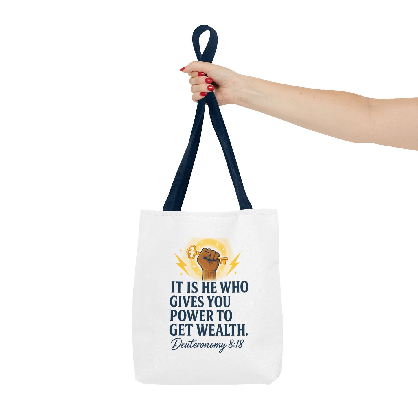 Empowering Inspirational Tote Bag, Motivational Bag, Gifts for Motivated Individuals, Scripture Tote, Versatile Shopping Bag