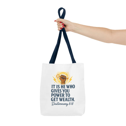 Empowering Inspirational Tote Bag, Motivational Bag, Gifts for Motivated Individuals, Scripture Tote, Versatile Shopping Bag