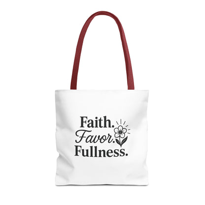 Faith-Inspired Tote Bag for Daily Essentials, Eco-Friendly Shopping Bag, Motivational Quote Tote, Spiritual Gift, Everyday Use