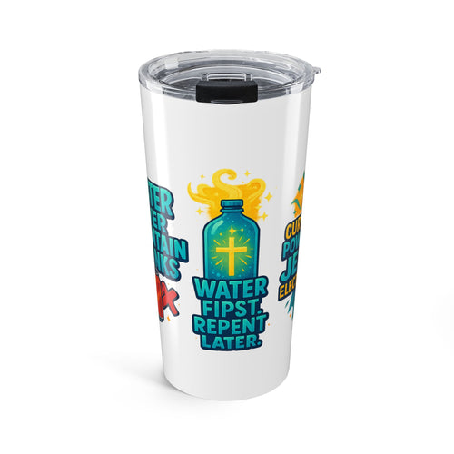 Inspirational Water Bottle Tumbler, Christian Tumblers, Faith-Based Gift, Motivational Drinkware, Bible Verse Mug