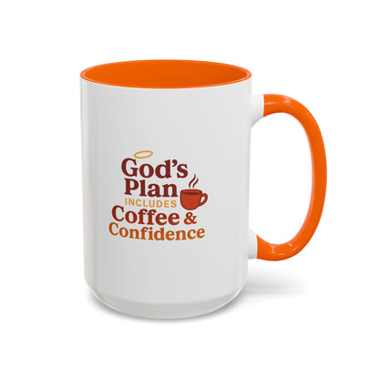 God's Plan Coffee Mug - Inspirational Gift for Coffee Lovers, Unique Christian Mug, Motivational Kitchen Decor, Coffee & Confidence