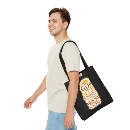 Faith-Inspired Tote Bag, Inspirational Gift, Christian Decor, Church Outing, Everyday Use, Scripture Tote