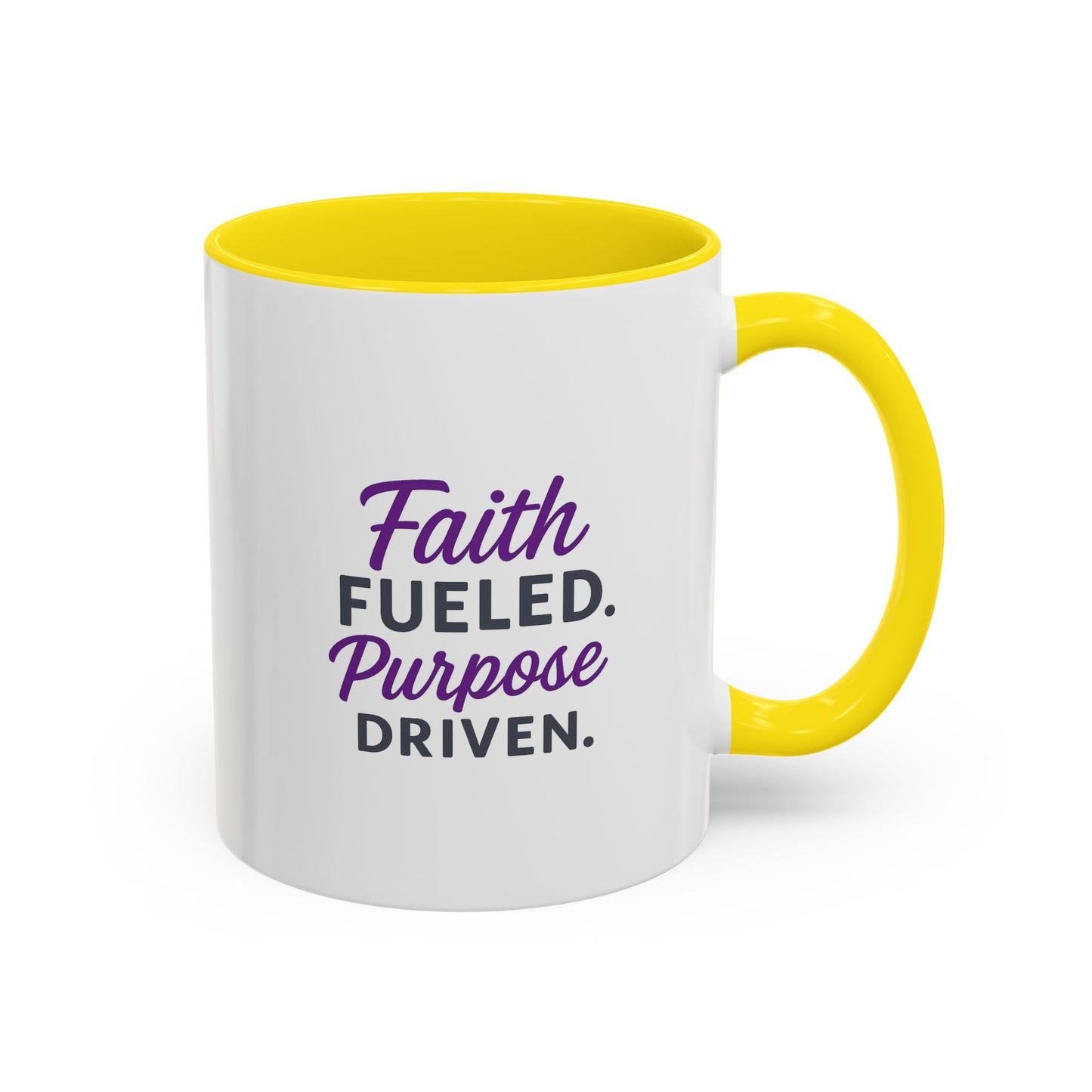 Faith Fueled Purpose Driven Coffee Mug - Inspirational Drinkware, Gift for Mom, Motivational Mug, Coffee Lover's Essential