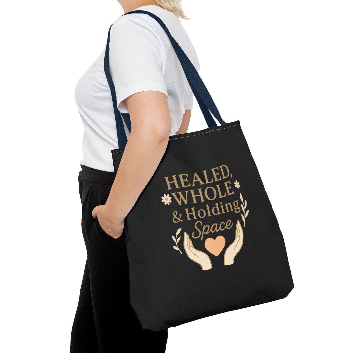 Spiritual Healing Tote Bag, Eco-Friendly Shopping Bag, Inspirational Gift, Reusable Market Tote, Mindfulness Carrier