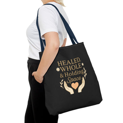 Spiritual Healing Tote Bag, Eco-Friendly Shopping Bag, Inspirational Gift, Reusable Market Tote, Mindfulness Carrier