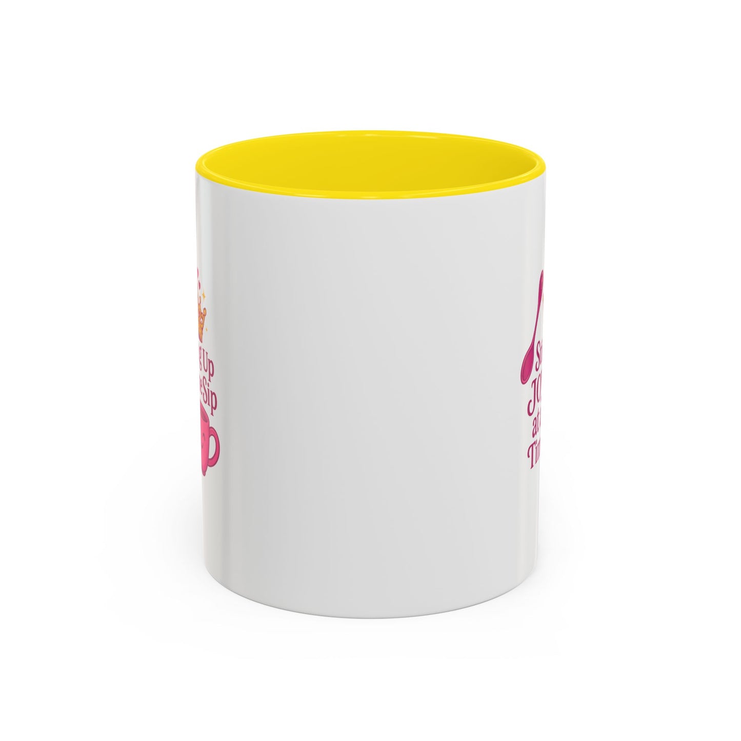 Joyful Crown Accent Coffee Mug | Perfect for Birthdays, Gifts, Home Decor, Coffee Lovers, Daily Motivation