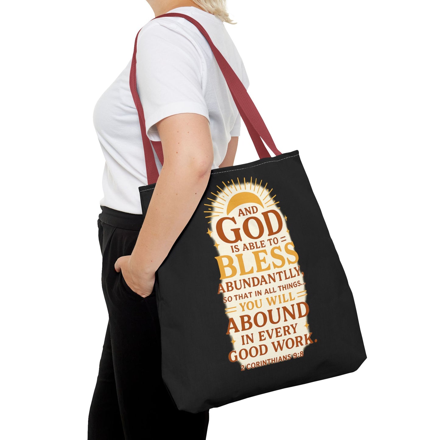 Faith-Inspired Tote Bag, Inspirational Gift, Christian Decor, Church Outing, Everyday Use, Scripture Tote