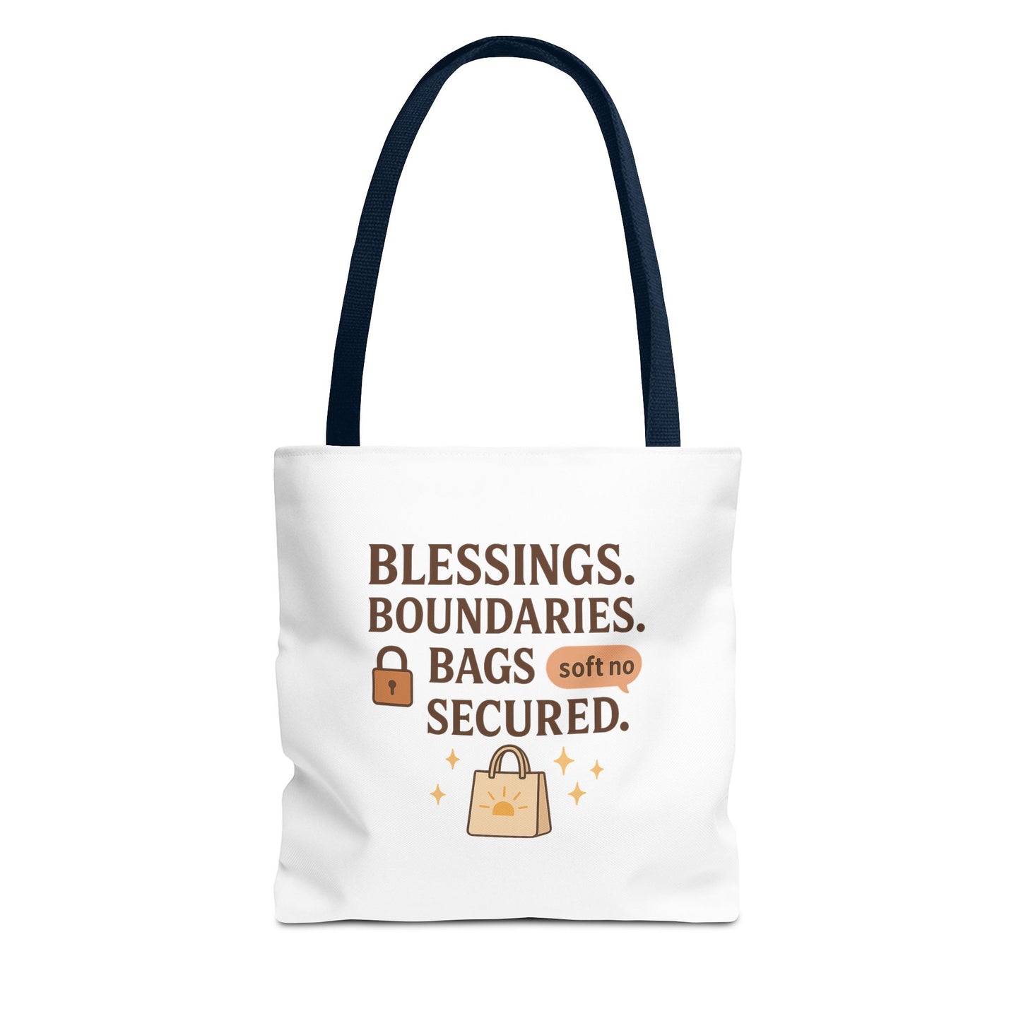 Blessings & Boundaries Tote Bag - Unique AOP Design for Daily Use, Gift for Friends, Travel, Shopping, Eco-Friendly Bag
