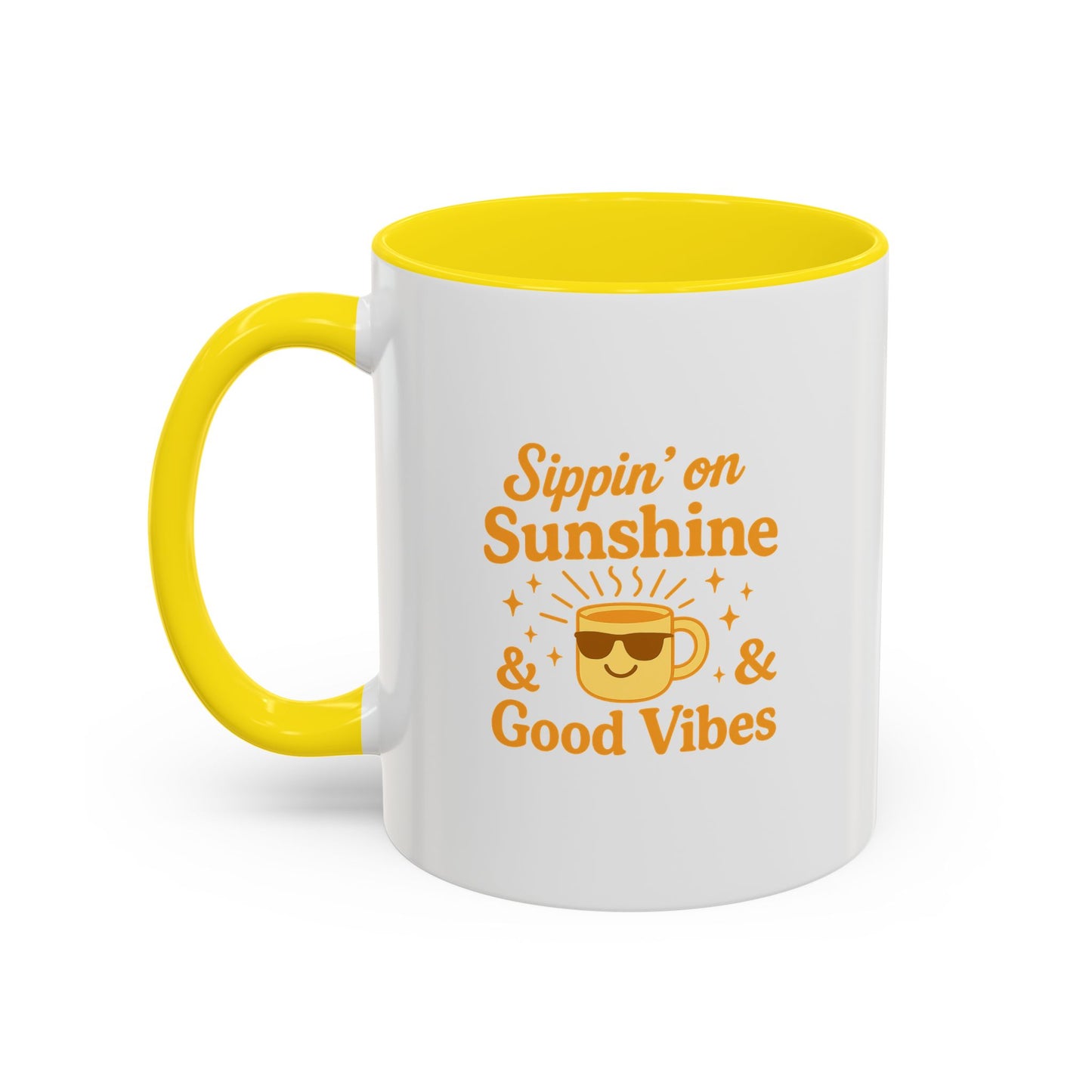 Sippin' on Sunshine Coffee Mug, Positive Vibes Mug, Gift for Coffee Lovers, Inspirational Mug, Housewarming Gift, Fun Drinkware