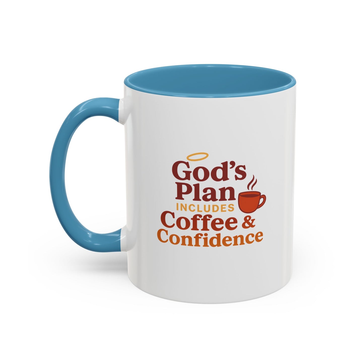 God's Plan Coffee Mug - Inspirational Gift for Coffee Lovers, Unique Christian Mug, Motivational Kitchen Decor, Coffee & Confidence