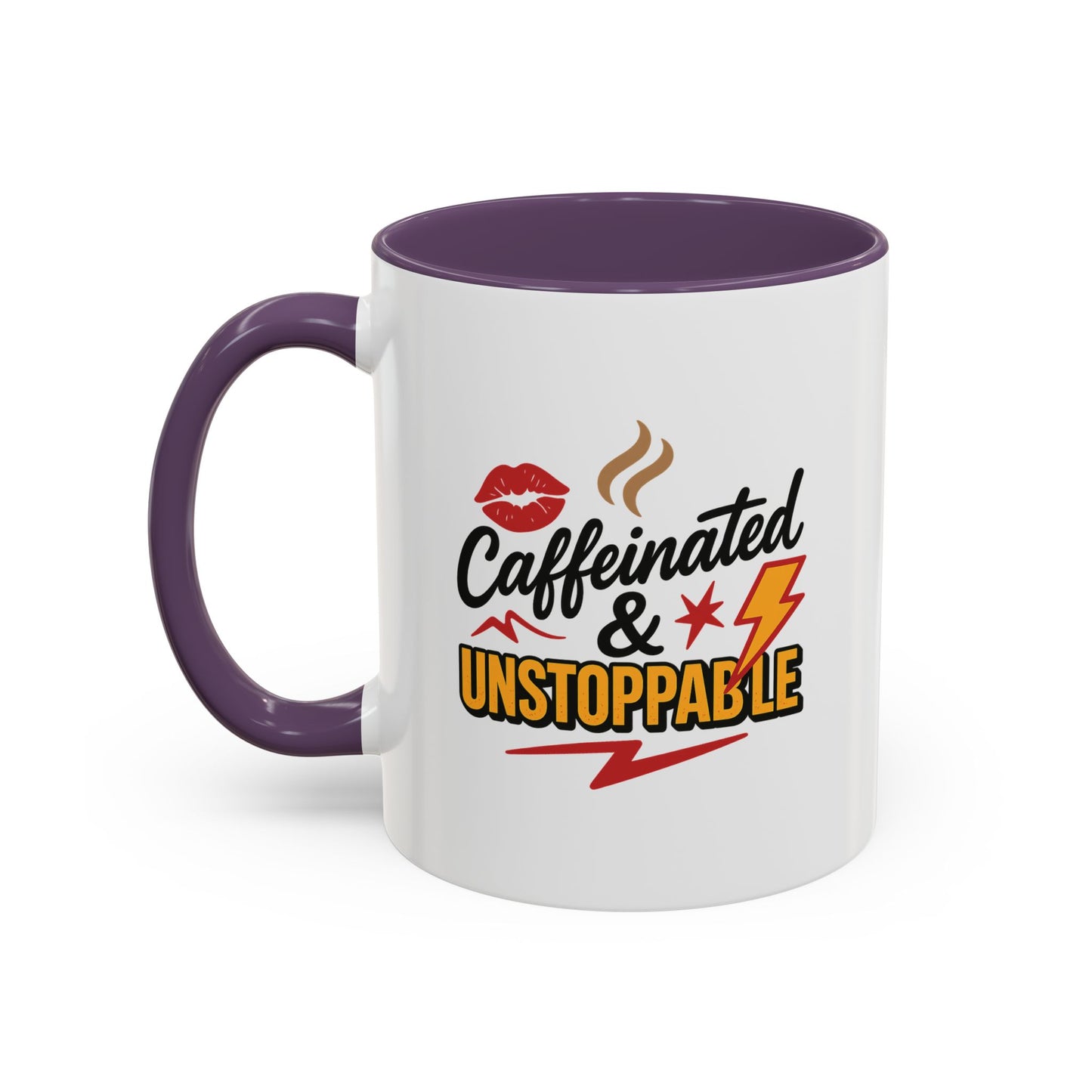 Caffeinated & Unstoppable Coffee Mug - Fun Gift for Coffee Lovers, Cute Office Decor, Motivational Drinkware, Perfect for Birthdays, [...]