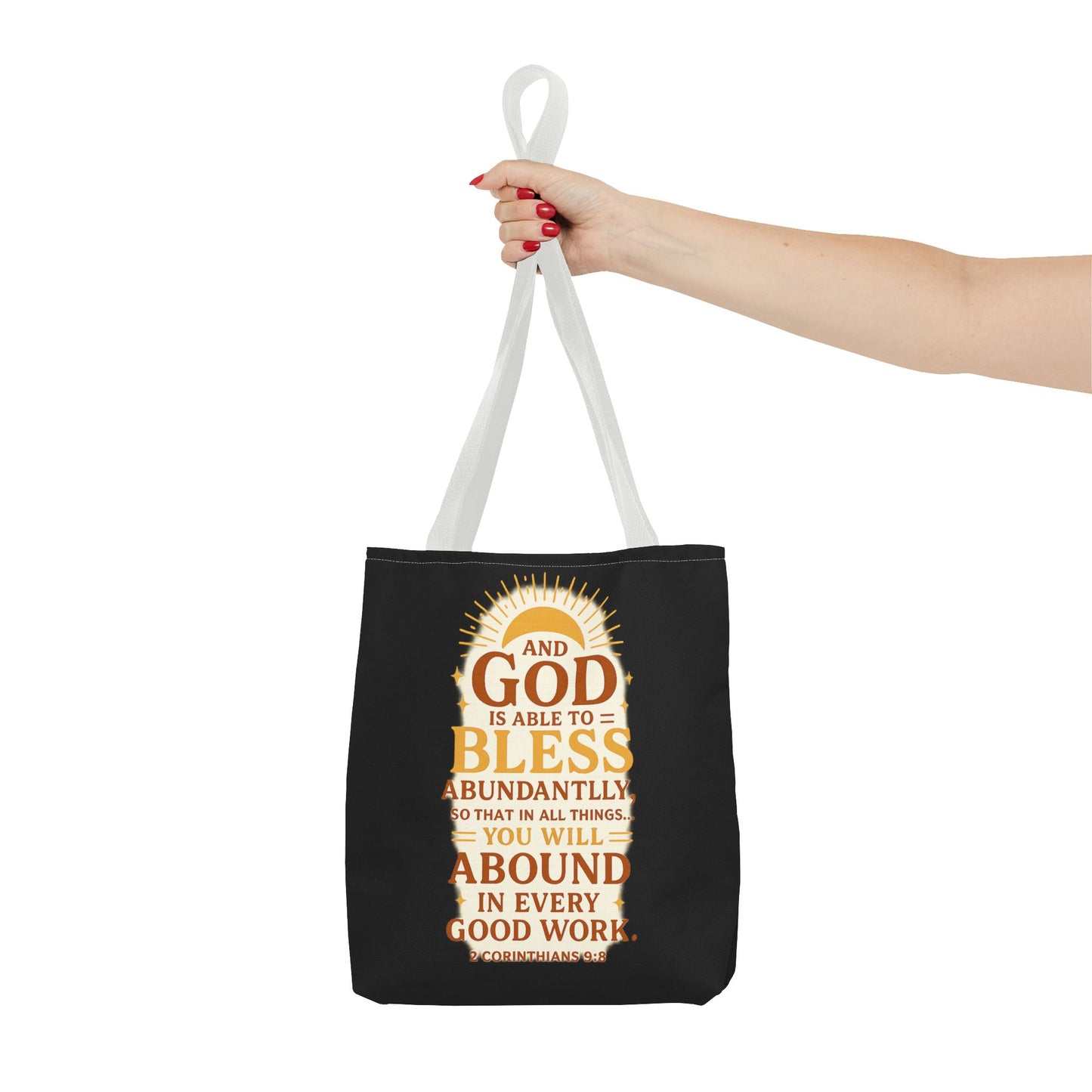 Faith-Inspired Tote Bag, Inspirational Gift, Christian Decor, Church Outing, Everyday Use, Scripture Tote