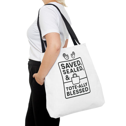 Blessed Tote Bag Saved  Sealed & Tote ally Blessed