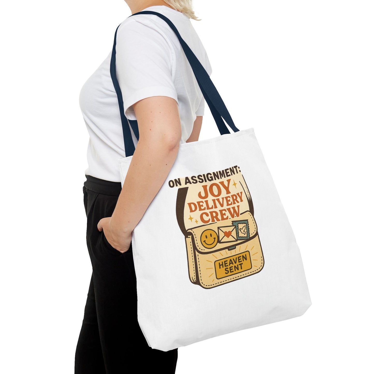 Joy Delivery Crew Tote Bag - Heaven Sent, Birthday Gift, Grocery Bag, Eco-Friendly Tote, Unique Gift Idea