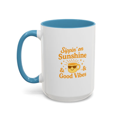 Sipping on Sunshine Coffee Mug - Brighten Your Morning Routine