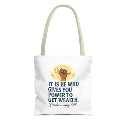 Empowering Inspirational Tote Bag, Motivational Bag, Gifts for Motivated Individuals, Scripture Tote, Versatile Shopping Bag