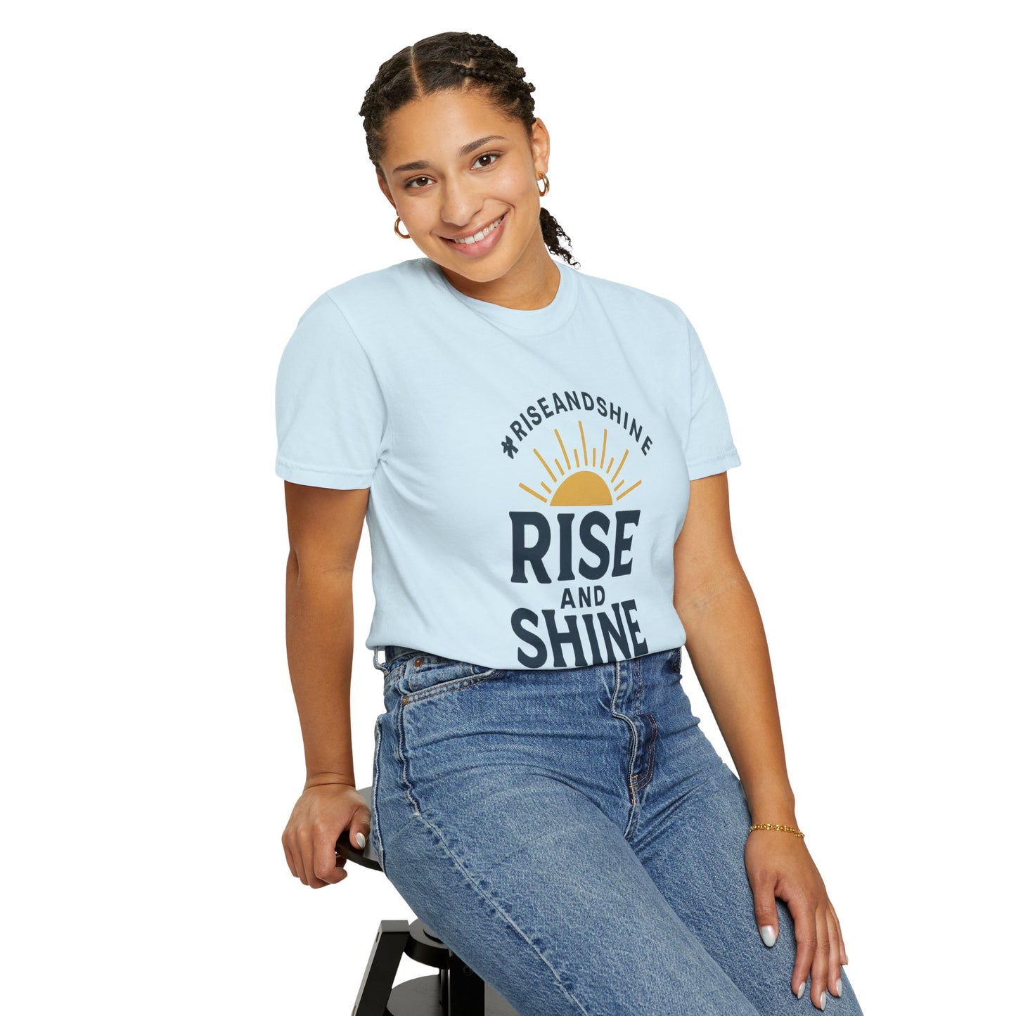 Rise and Shine T-Shirt - Comfortable Garment-Dyed Tee for Daily Inspiration
