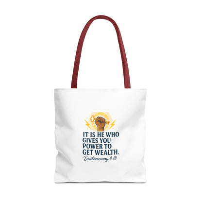 Affirmation Art Bible Verse Tote Bag
