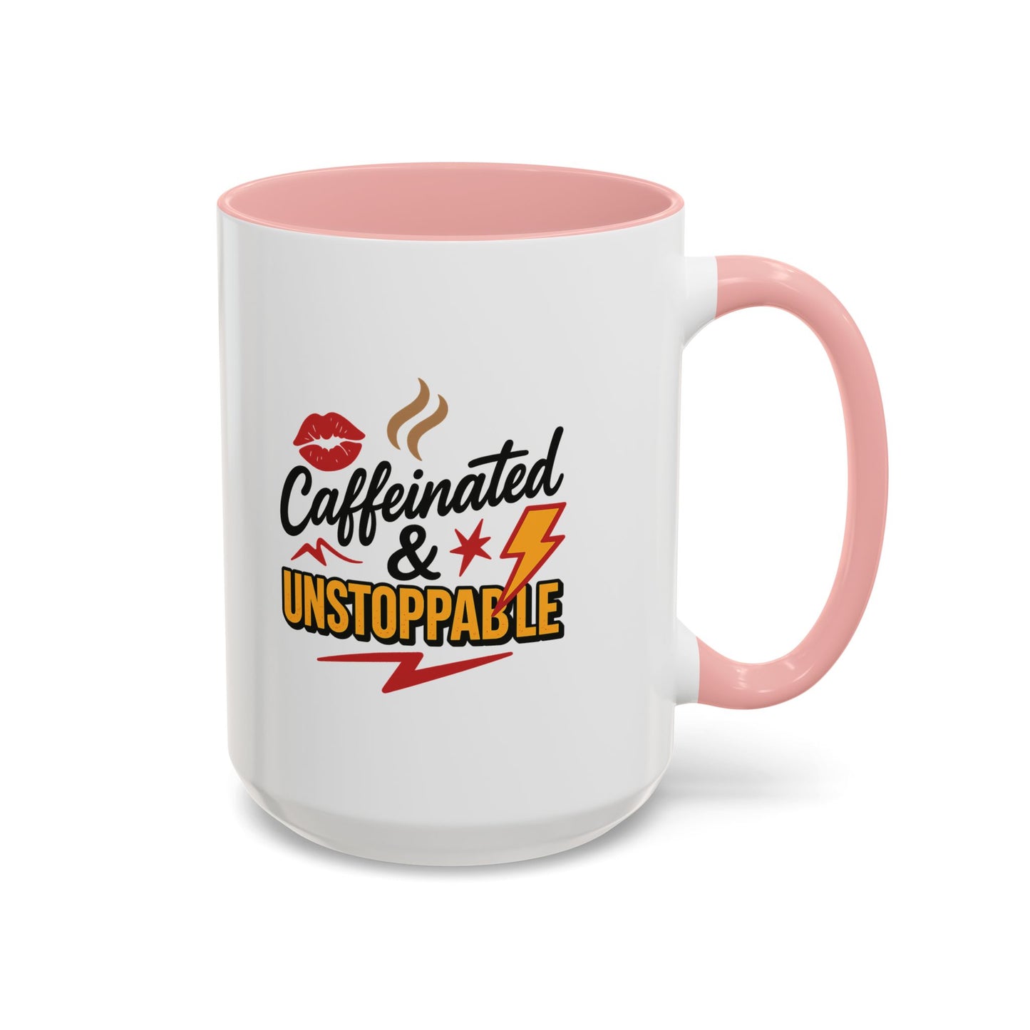 Caffeinated & Unstoppable Coffee Mug - Fun Gift for Coffee Lovers, Cute Office Decor, Motivational Drinkware, Perfect for Birthdays, [...]