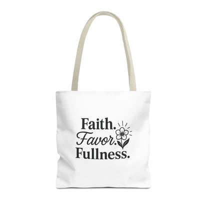 Faith-Inspired Tote Bag for Daily Essentials, Eco-Friendly Shopping Bag, Motivational Quote Tote, Spiritual Gift, Everyday Use