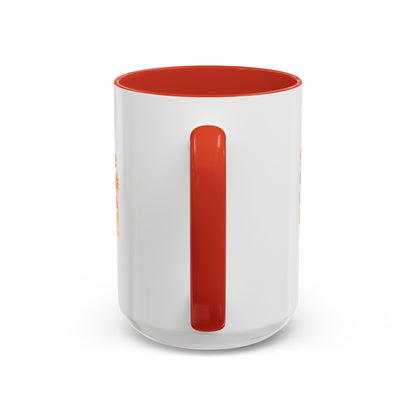 Serve God, Chill & Pray Accent Coffee Mug (11, 15oz)