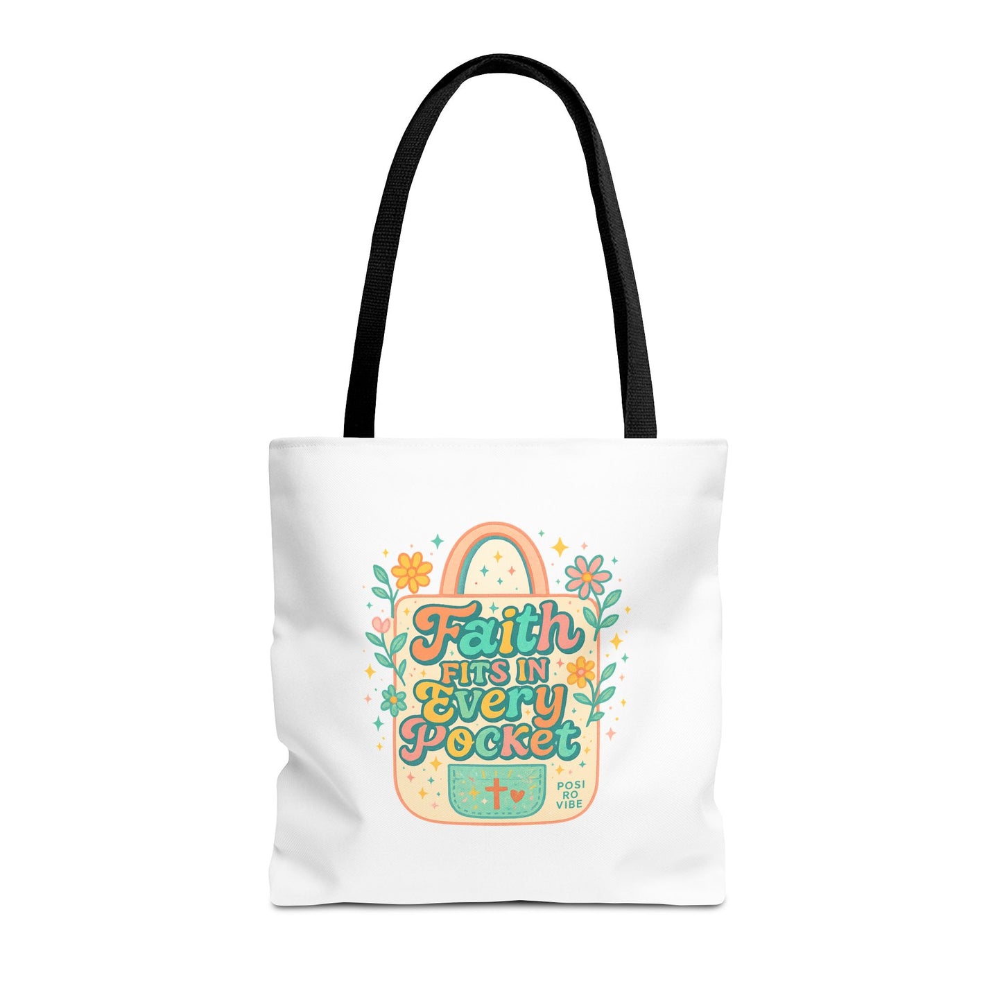 Faith-Inspired Tote Bag for Everyday Use, Shopping, Gifts, Beach, Eco-Friendly, Floral Design