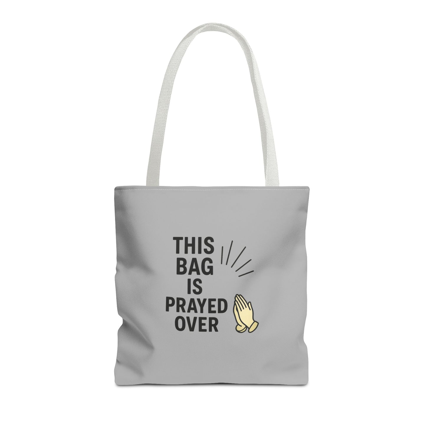 Prayed Over Tote Bag, Spiritual Gift, Christian Tote, Faith Bag, Church Accessory, Inspirational Shopper