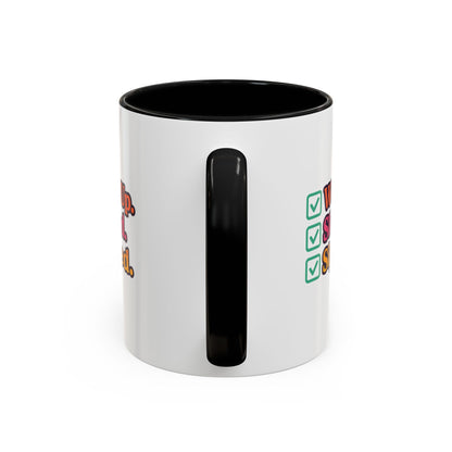 Woke Up Slayed Sipped Coffee Mug, Motivational Mug Gift, Fun Coffee Cup, Inspirational Office Mug, Morning Routine Mug