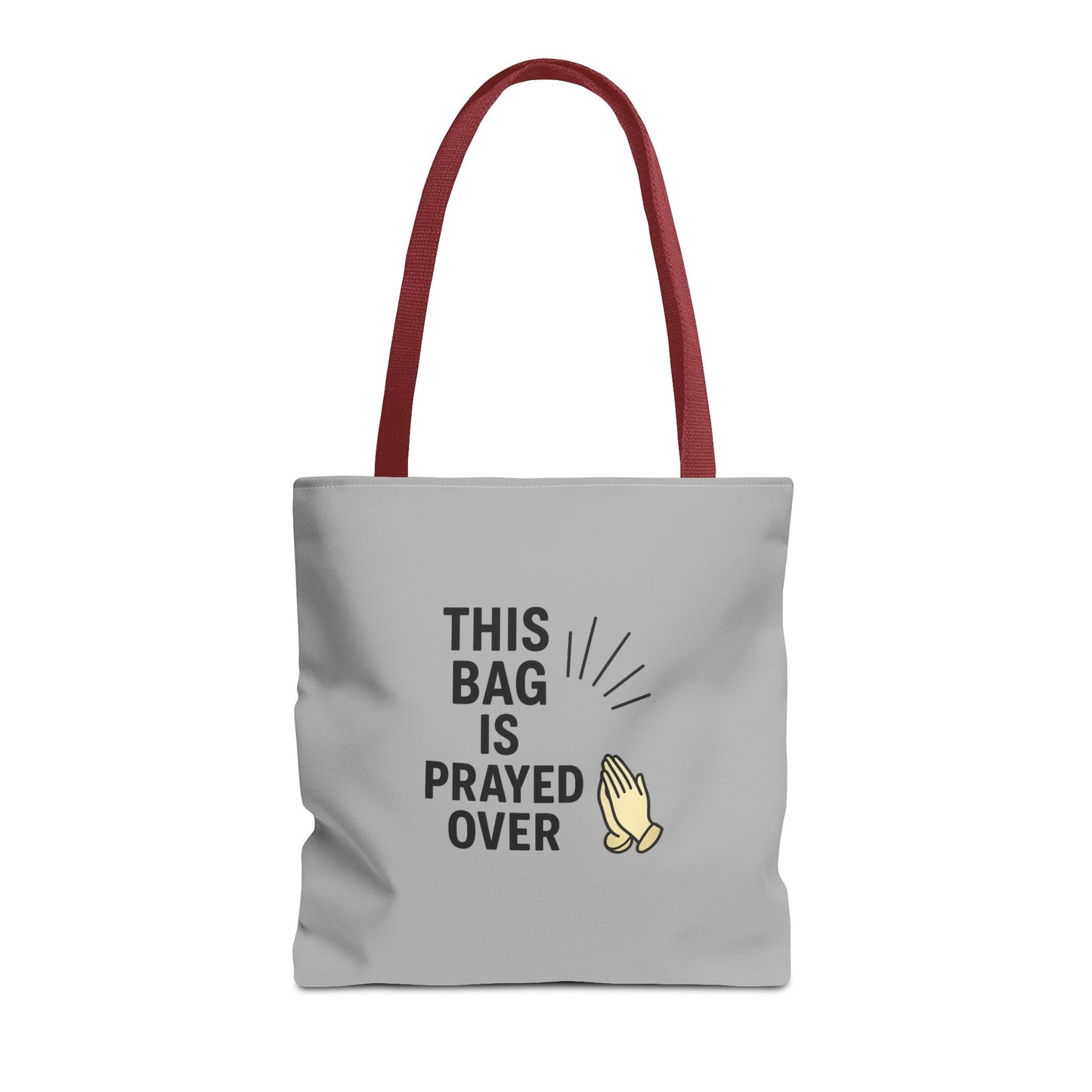 Prayed Over Tote Bag, Spiritual Gift, Christian Tote, Faith Bag, Church Accessory, Inspirational Shopper
