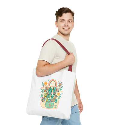 Faith-Inspired Tote Bag for Everyday Use, Shopping, Gifts, Beach, Eco-Friendly, Floral Design