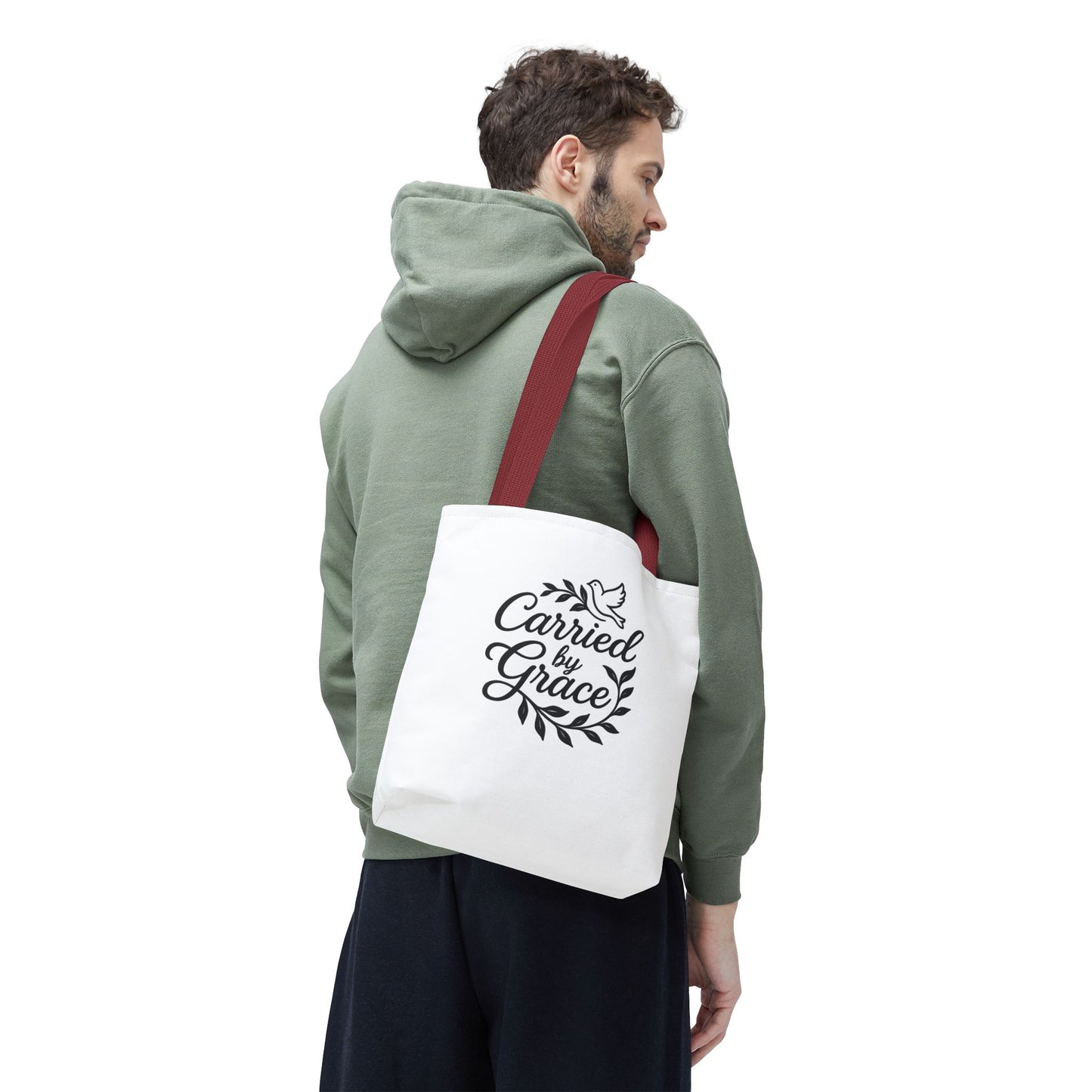 Carried by Grace Faith Tote Bag