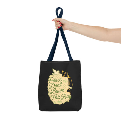 Peaceful Spirit Tote Bag, Eco-Friendly Canvas Bag, Stylish Shopping Bag, Inspirational Gift, Everyday Tote, Faith-Based Accessory