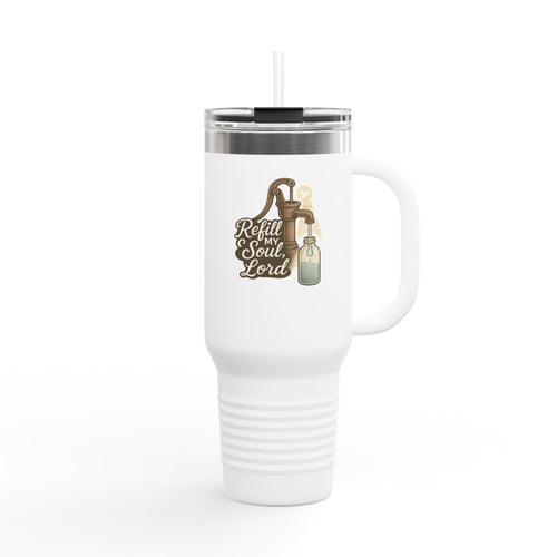 Faith-Inspired Insulated Travel Mug, Soulful Coffee Cup, Christian Gift, Eco-friendly Mug, Inspirational Drinkware