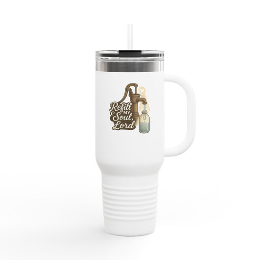 Faith-Inspired Insulated Travel Mug, Soulful Coffee Cup, Christian Gift, Eco-friendly Mug, Inspirational Drinkware