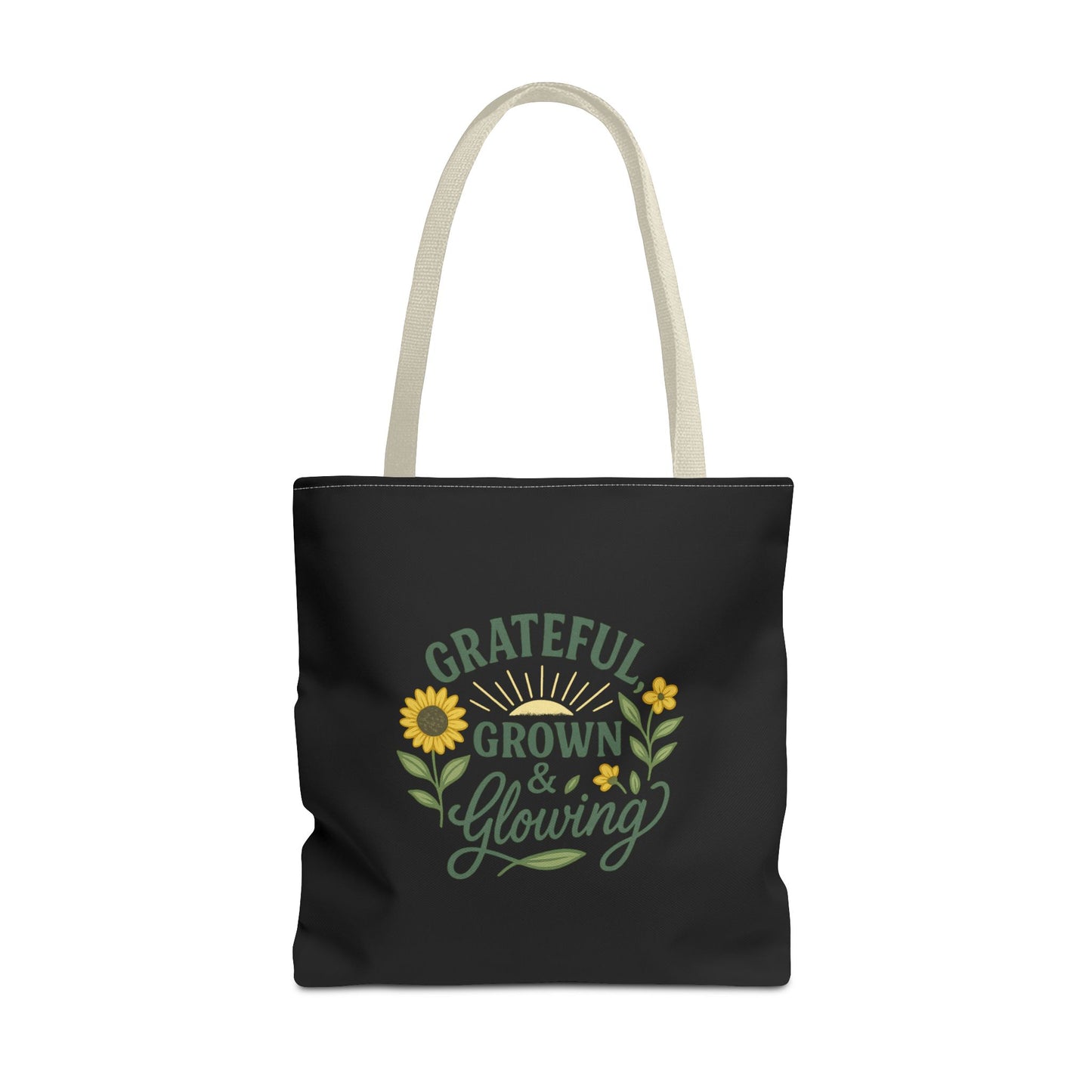 Grateful Grown & Glowing Tote Bag Eco-Friendly Shopper