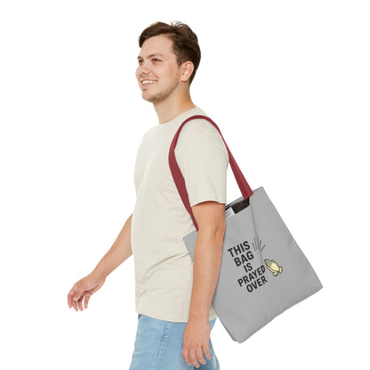 Prayed Over Tote Bag, Spiritual Gift, Christian Tote, Faith Bag, Church Accessory, Inspirational Shopper