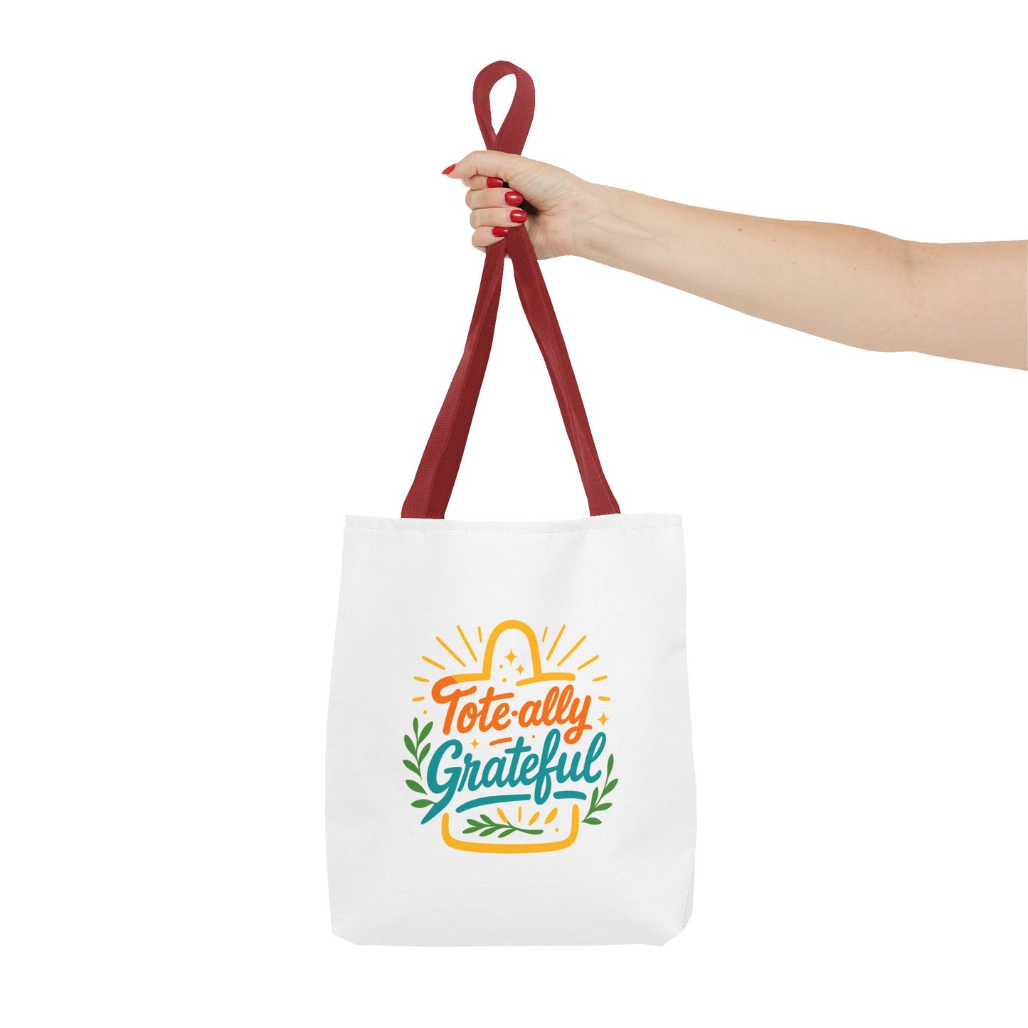 Grateful Tote Bag, Eco-Friendly Shopping Bag, Gift for Mom, Stylish Carry-All, Perfect for Summer Adventures