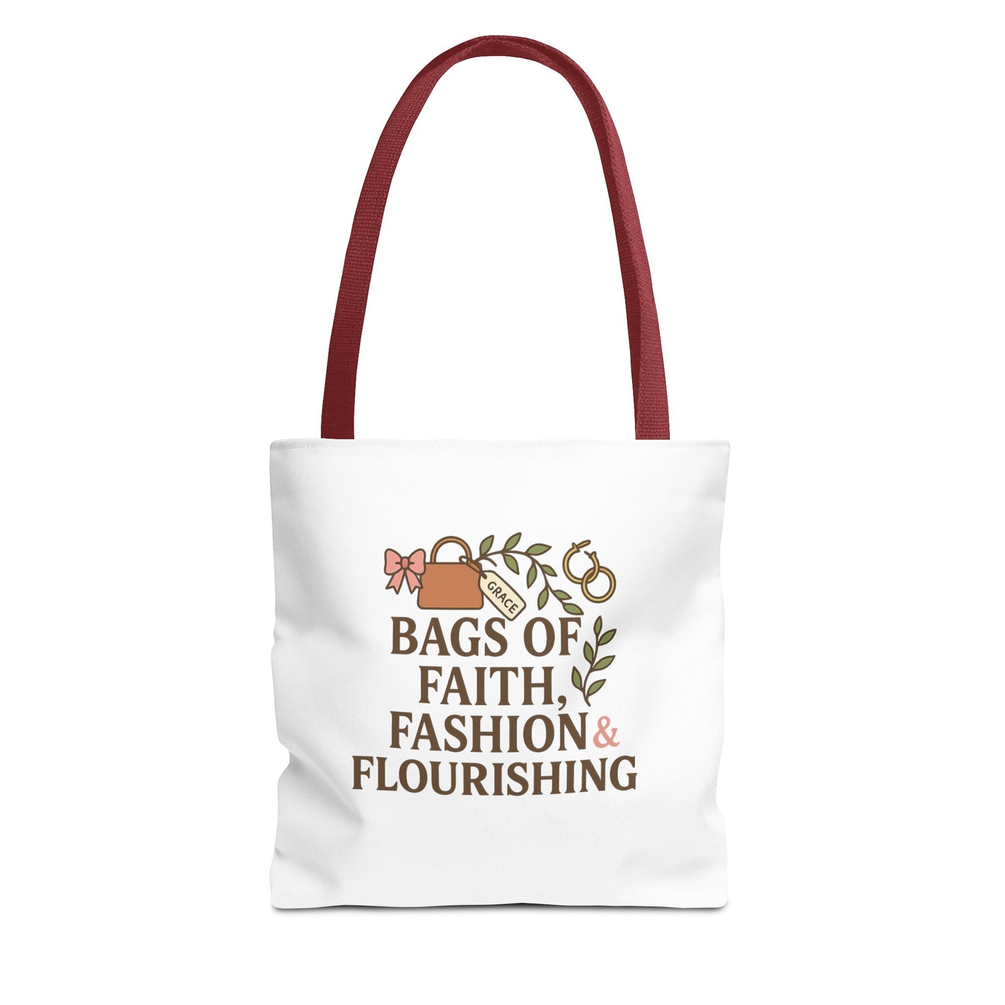 Faith & Fashion Tote Bag | Stylish Everyday Carry, Perfect for Gifts, Shopping, Church Events, and Personal Use